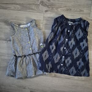 Girls' Patterned Dresses Set